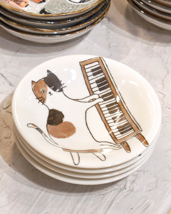 Kanesada Seito Cat 15.5cm S Plate