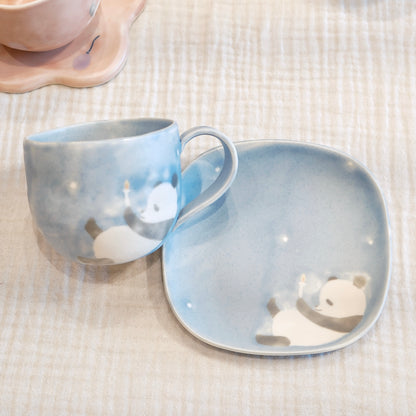 Artist 柴田礼美 385ml Cup with Saucer Set