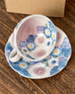 Yuzuriha Coffee cup set 青彩ローズ（Gift Box）