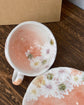 Yuzuriha NEW! Coffee cup Set 彩紅小花(Gift box)