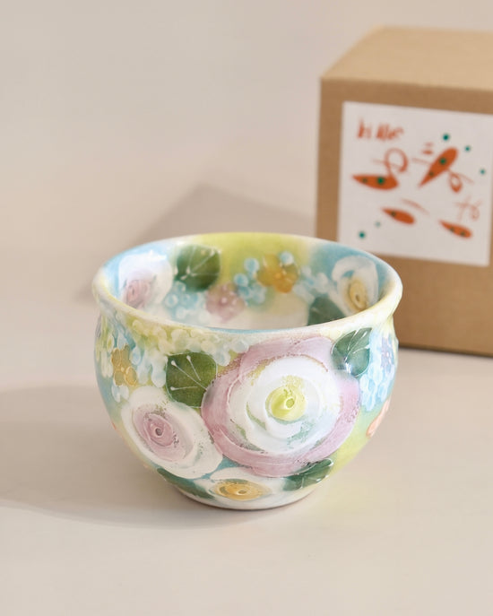 Yuzuriha Matcha Bowl 緑彩ブーち(Gift Box）