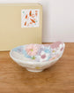 Yuzuriha NEW! Handle Bowl 色彩花 (Gift Box)