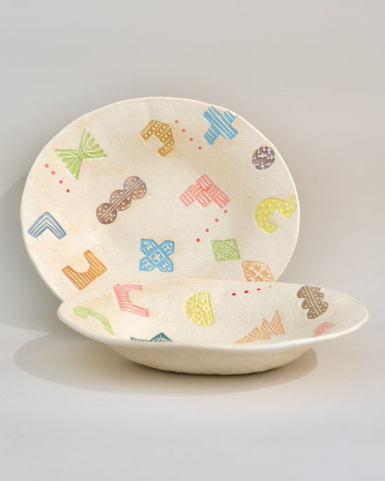 Artist 石丸和美  22.5cm Oval Deep Plate