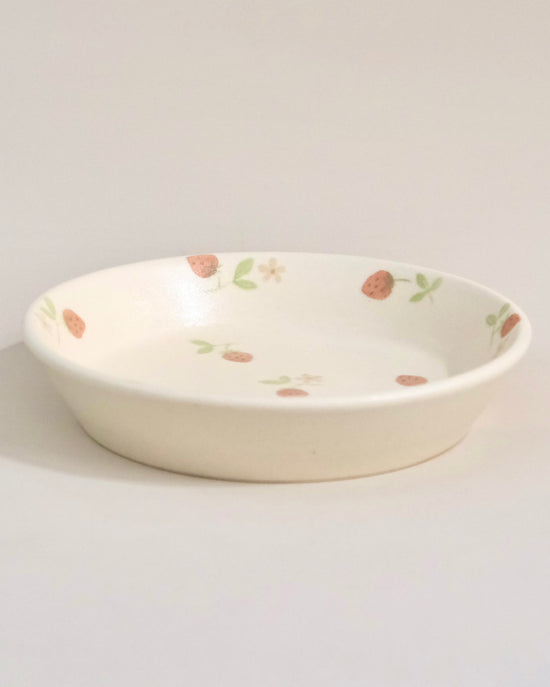 Artist 文鳥舎 14.8cm Strawberries Deep Plate