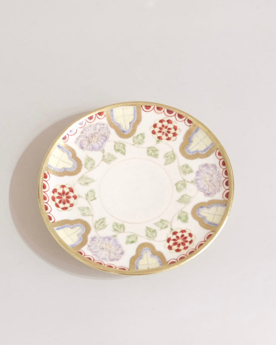 Artist 友田多紀 13.5cm High Dessert Plate Red