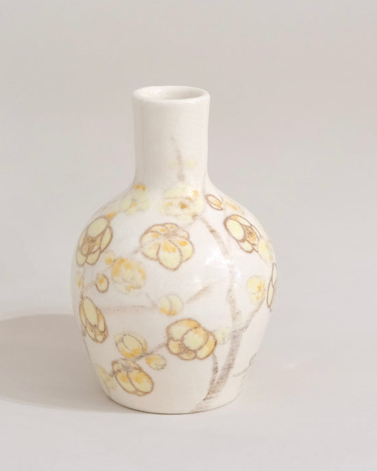 Artist 友田多紀 H14cm Flower Vase Chimonanthus