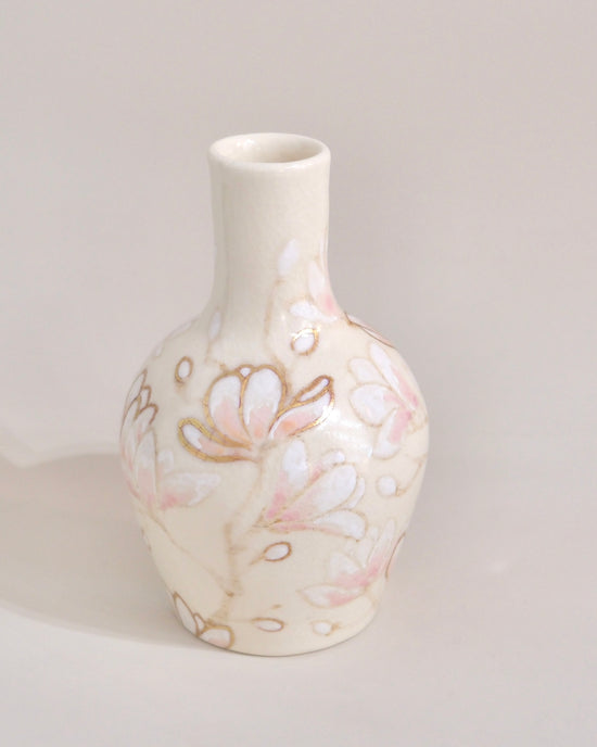 Artist 友田多紀 H14cm Flower Vase Pink