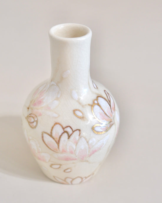 Artist 友田多紀 H14cm Flower Vase Pink