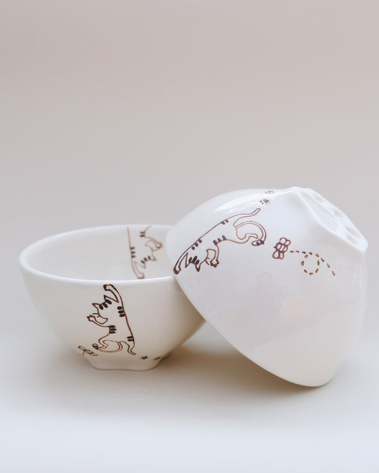 Hasami Ware Kitty Rice Bowl