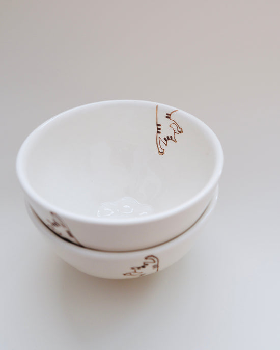 Hasami Ware Kitty Rice Bowl