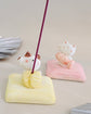 Seto ware Incense Holder(Gift Box)Fortune Kitty