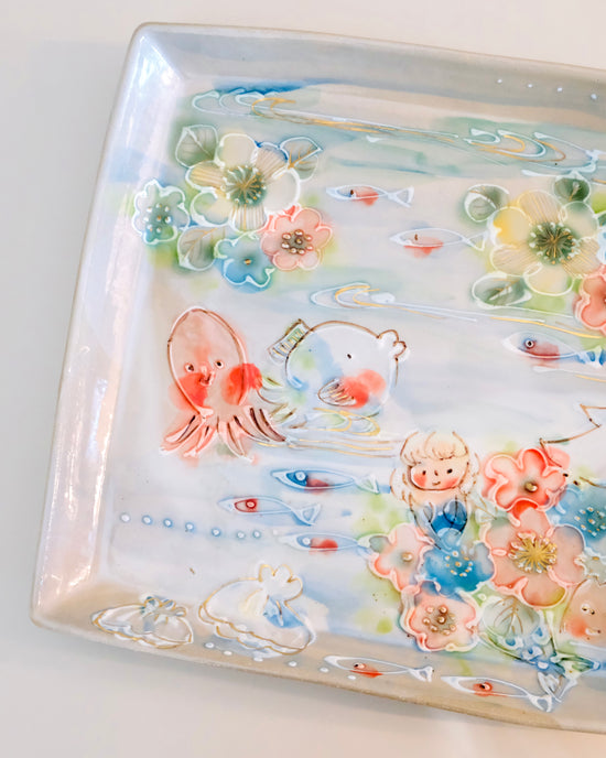 Artist 内藤加奈子 24cm Square Plate