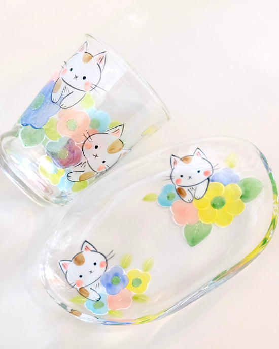 Artist 内藤加奈子220ml Glass Cup/ 14.5cm Plate