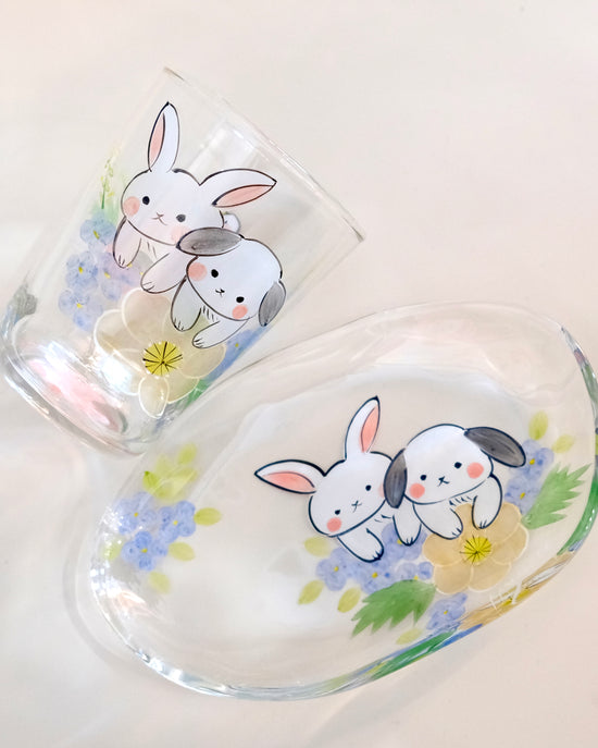 Artist 内藤加奈子220ml Glass Cup/ 14.5cm Plate