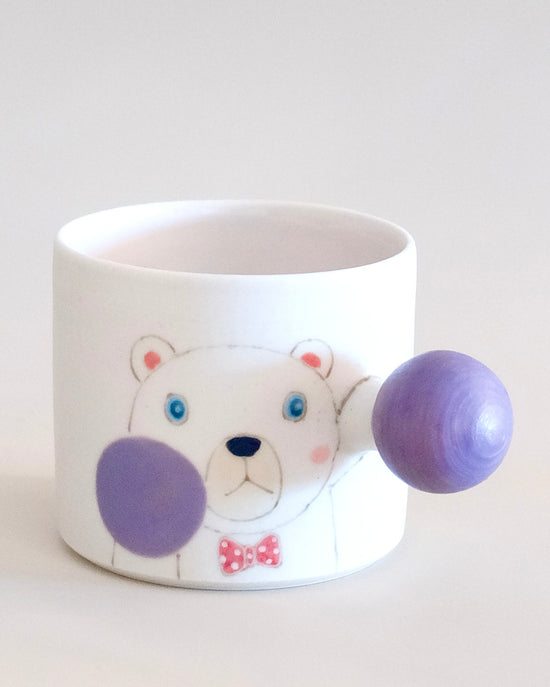 Artist 外山亜基雄 225ml Mug Polar Bear Purple