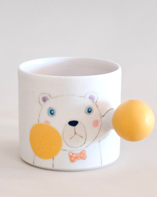 Artist 外山亜基雄 225ml Mug Polar Bear Yellow