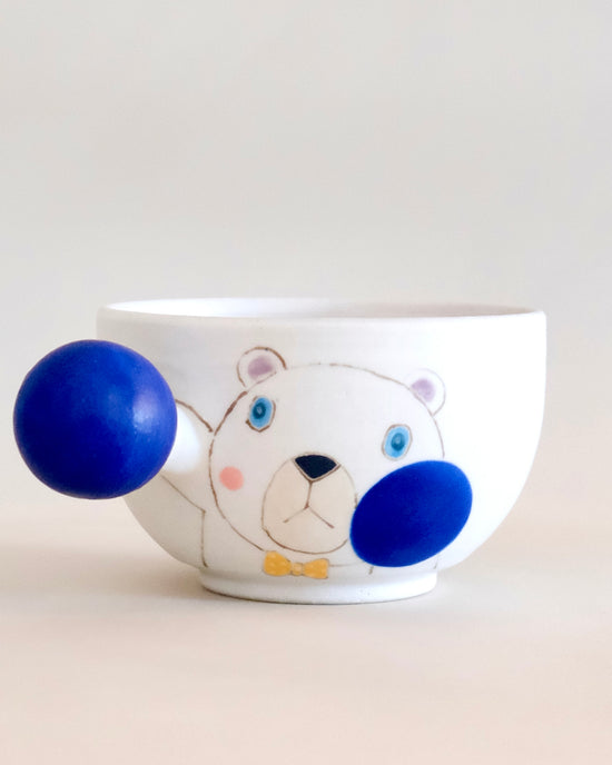 Artist 外山亜基雄 350ml Soup Cup Bear Navy