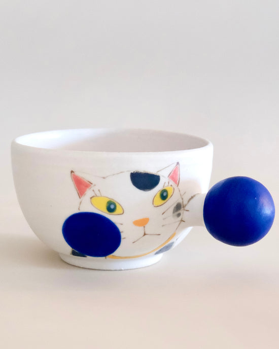 Artist 外山亜基雄 350ml Soup Cup Kitty Navy