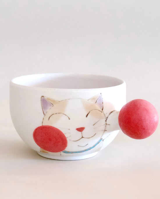 Artist 外山亜基雄 350ml Soup Cup Kitty Red