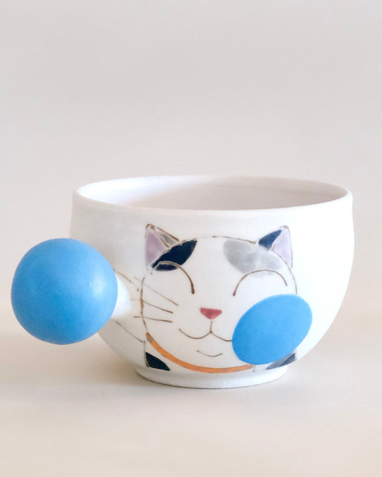 Artist 外山亜基雄 350ml Soup Cup Kitty Blue