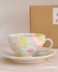 Yuzuriha Coffee cup set 彩化粧花(Gift box)