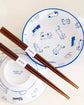 Mino ware 2pcs 15cm Don Bowls w Chopsticks(Gift Box)