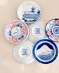 Mino ware Dragon 6pcs Mini Plates(Wooden Box)