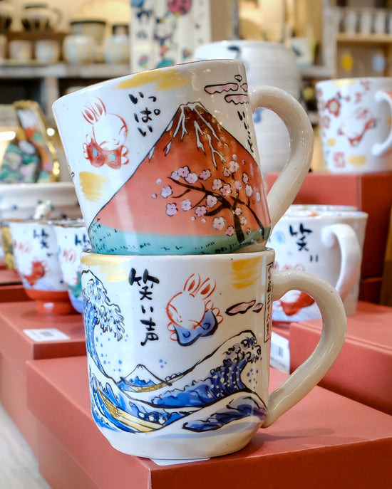 Yudachi Gama Fuji Pair Mug(Gift Box)