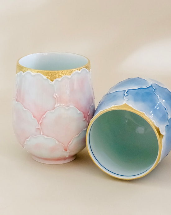 Arita Ware Peony Pair Teacup Set(Gift Box)