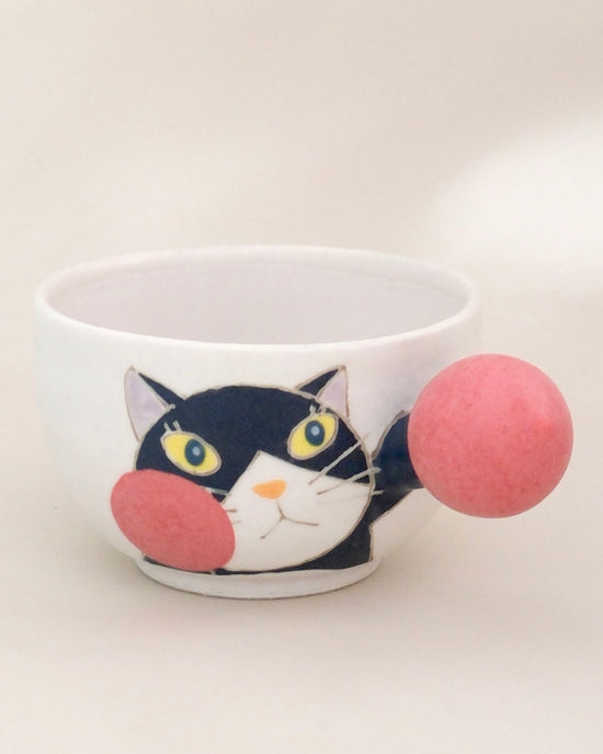 Artist 外山亜基雄 350ml Soup Cup Kitty Red