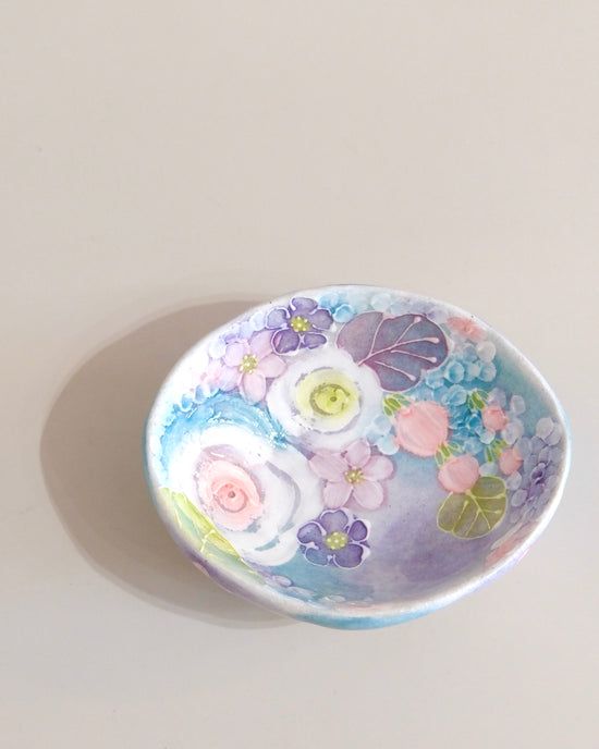 Yuzuriha Mini Bowl 彩ばら花紋(Gift Box)