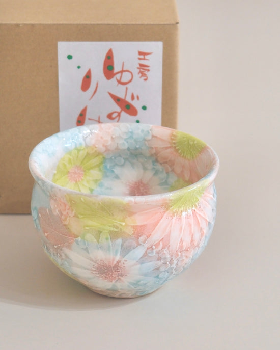 Yuzuriha Matcha Bowl 彩化粧花(Gift box)