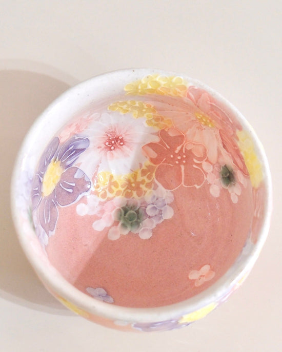 Yuzuriha Matcha Bowl 紅彩花間取(Gift Box)