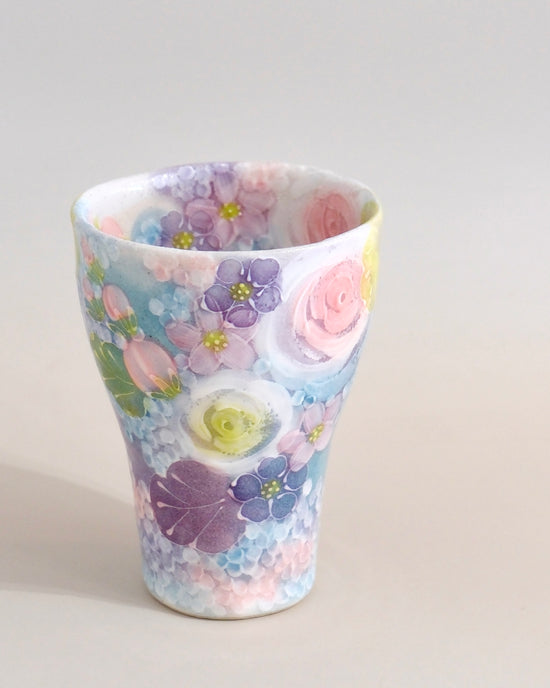 Yuzuriha 彩ばら花紋 300ml Free Cup (Gift Box)