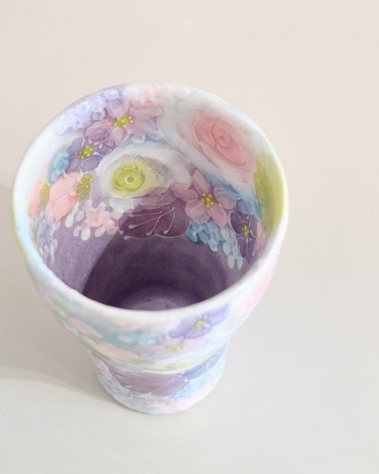 Yuzuriha 彩ばら花紋 300ml Free Cup (Gift Box)