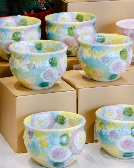 SALE! Yuzuriha Matcha Bowl 緑彩ブーち(Gift Box）