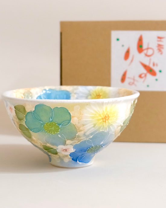 Yuzuriha NEW! Rice Bowl 釉彩青花(Gift Box)