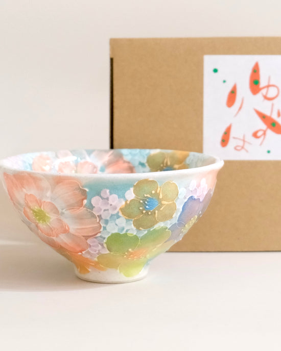 Yuzuriha NEW! Rice Bowl 色彩輪花(Gift Box)