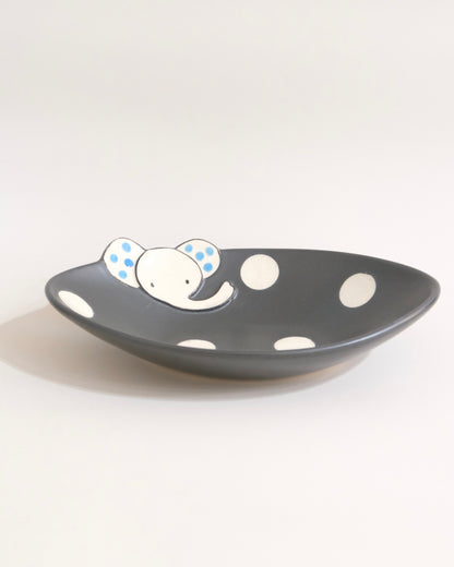 Artist 小野瀬三枝子 22.5cm Deep Oval Plate