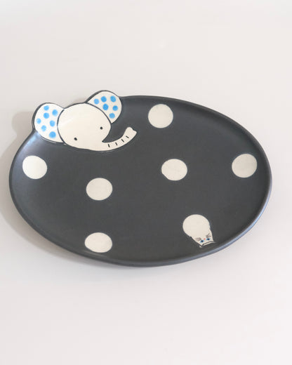 Artist 小野瀬三枝子 24cm Oval Plate