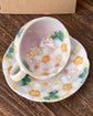 Yuzuriha Flower coffee cup set 間取白絵花（Gift Box）