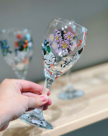 Yudachi Gama Wine Glass(Gift Box)