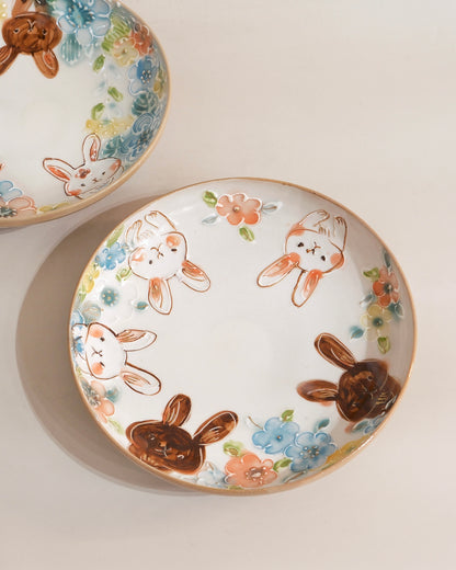 Artist 内藤加奈子 19cm Bunny Plate