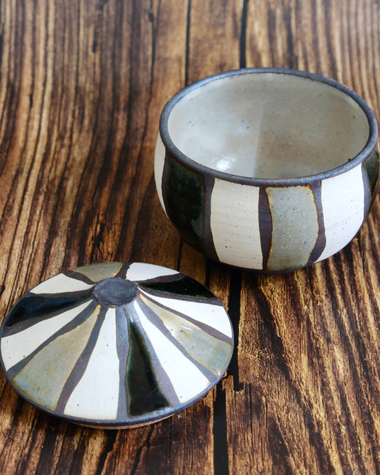 Artist 坪内孝典 475ml Stripe Bowl With Lid