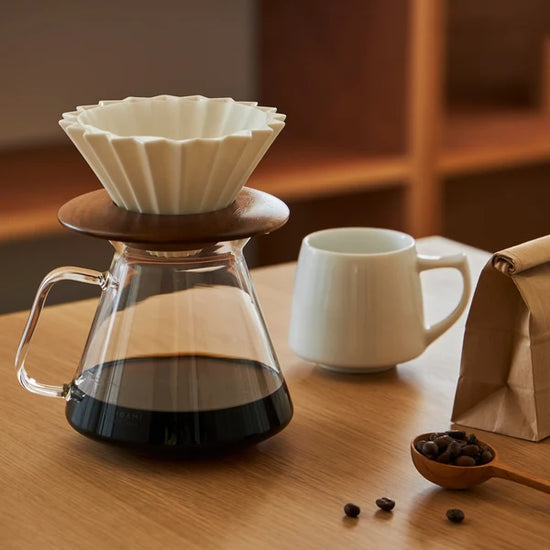 Japan Origami Glass Coffee Server with HARIO 710ml(Gift Box)