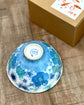 Yuzuriha Flower NEW! Rice Bowl 青彩白花(Gift Box)