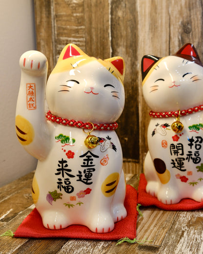 Japan Yakuho Fortune Cat M(19cm)/S(8cm)(Gift Box)