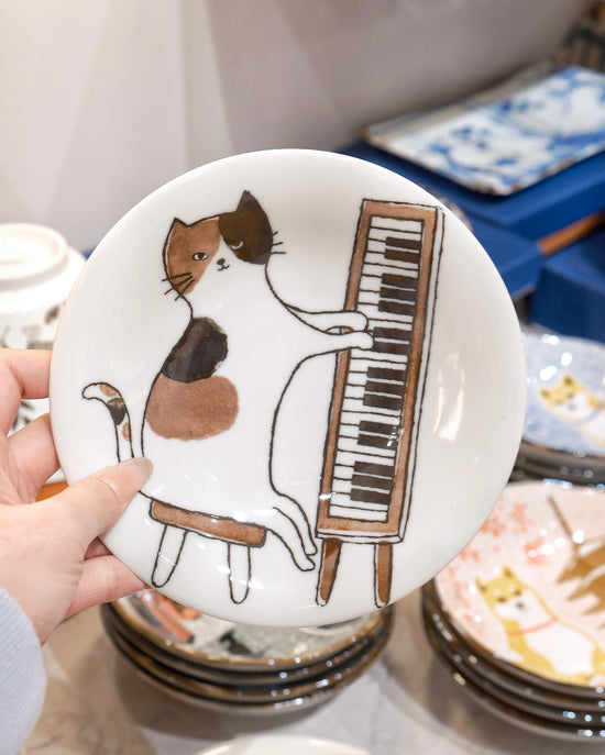 Kanesada Seito Cat 15.5cm S Plate