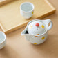 Arita ware Yellow Flower Teapot Set (Wooden Box)