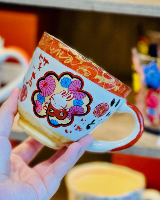 Yudachi Limited 百花繚乱うさぎ Mug 320ml(Gift Box)